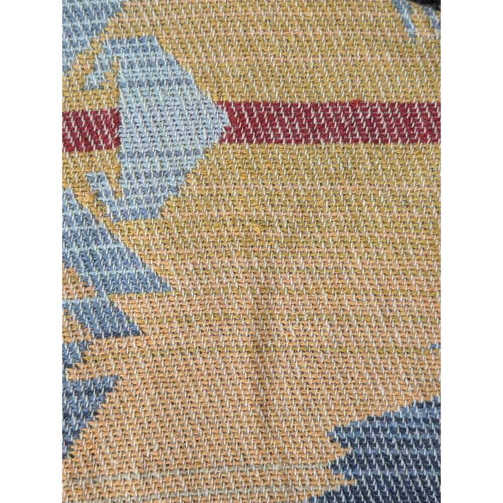 Vtg The Last Best Place Tapestry Jacket XS Cotton Southwestern Aztec Boho Tribal - Picture 11 of 12